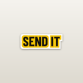 Send It Hard Hat Decal - hard hat decal