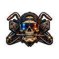 Welder Skull Decal - hard hat decal
