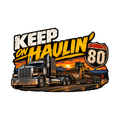 Keep On Haulin Decal - hard hat decal