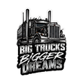 Big Trucks Bigger Dreams Decal - hard hat decal