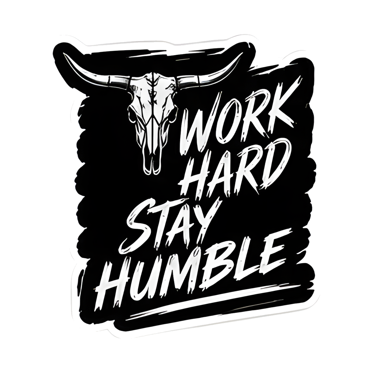 Work Hard Stay Humble Decal - hard hat decal