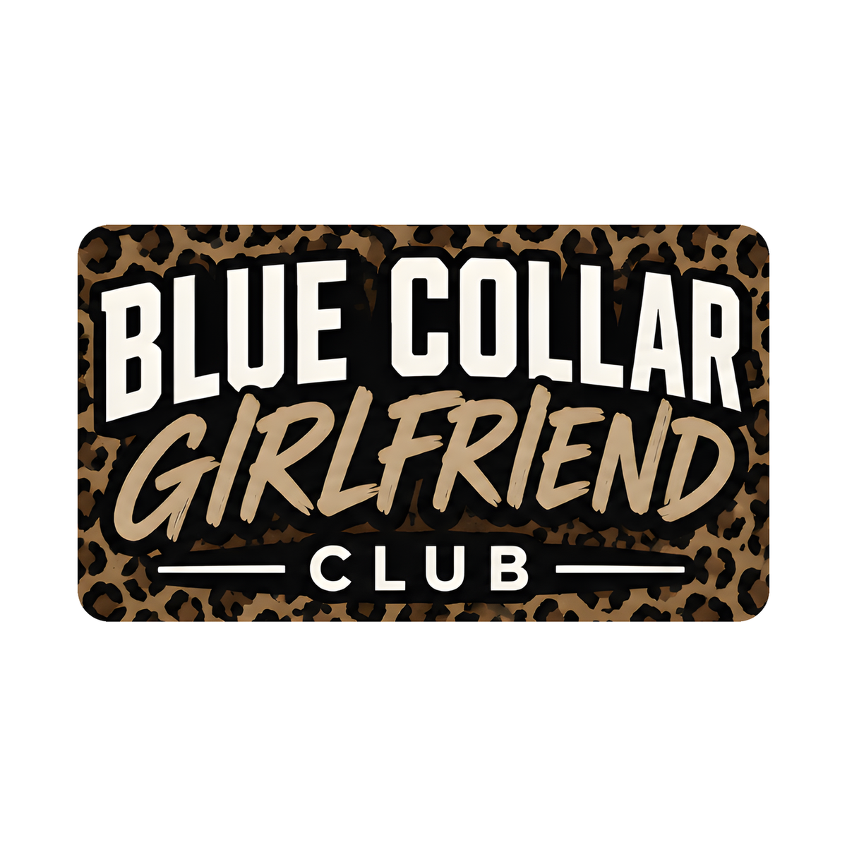 Blue Collar Girlfriend Club Decal - hard hat decal