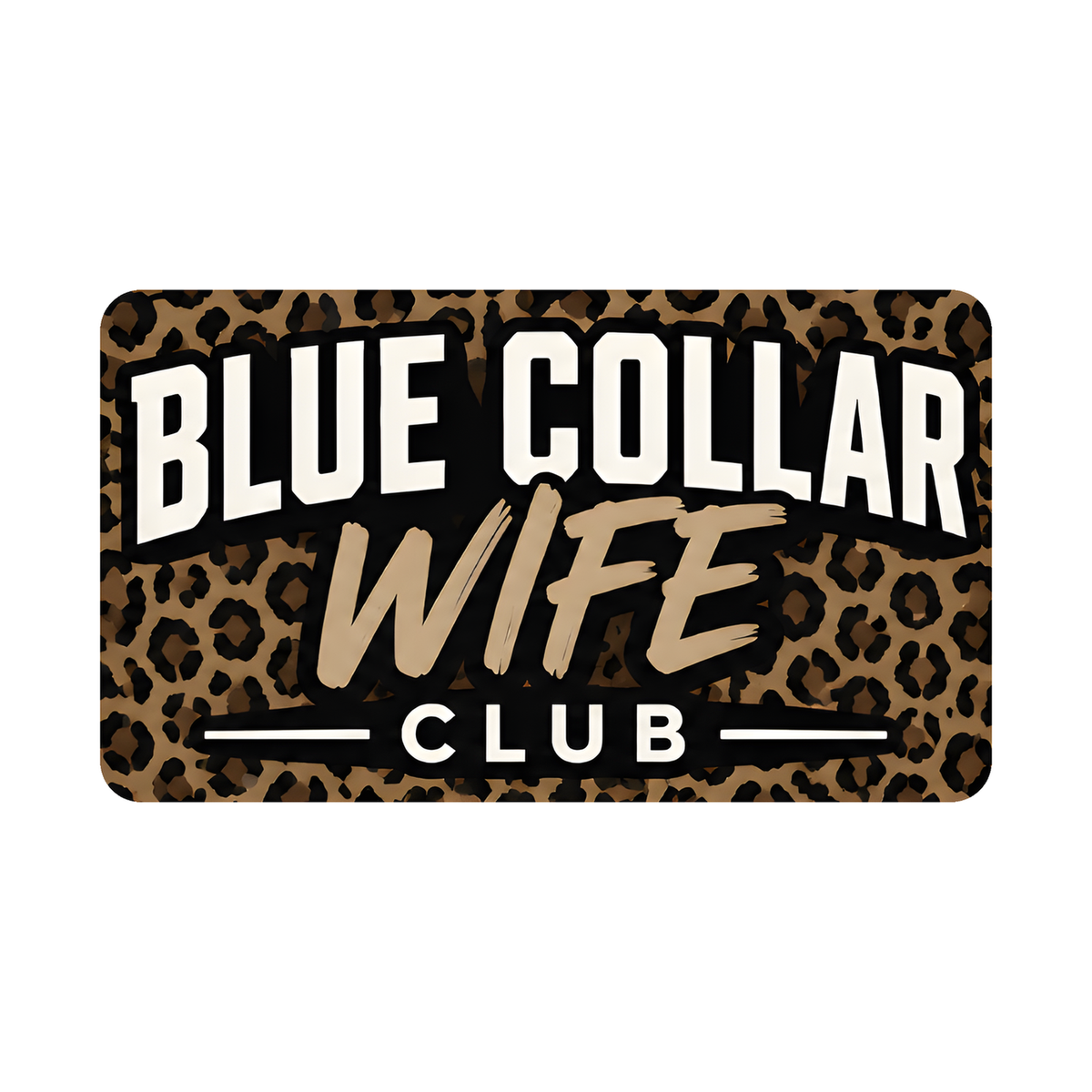 Blue Collar Wife Club Decal - hard hat decal