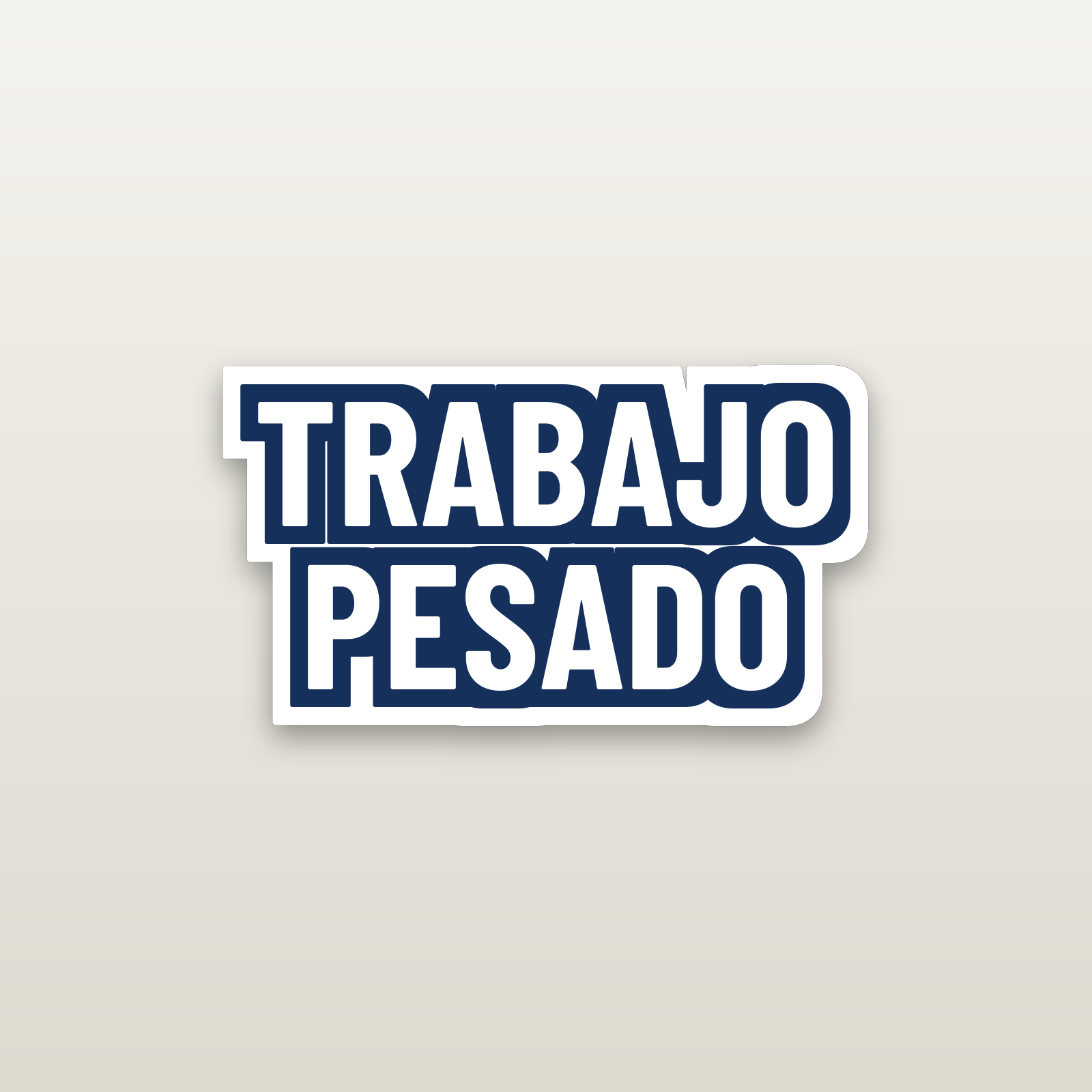 Trabajo Pesado Decal - hard hat decal