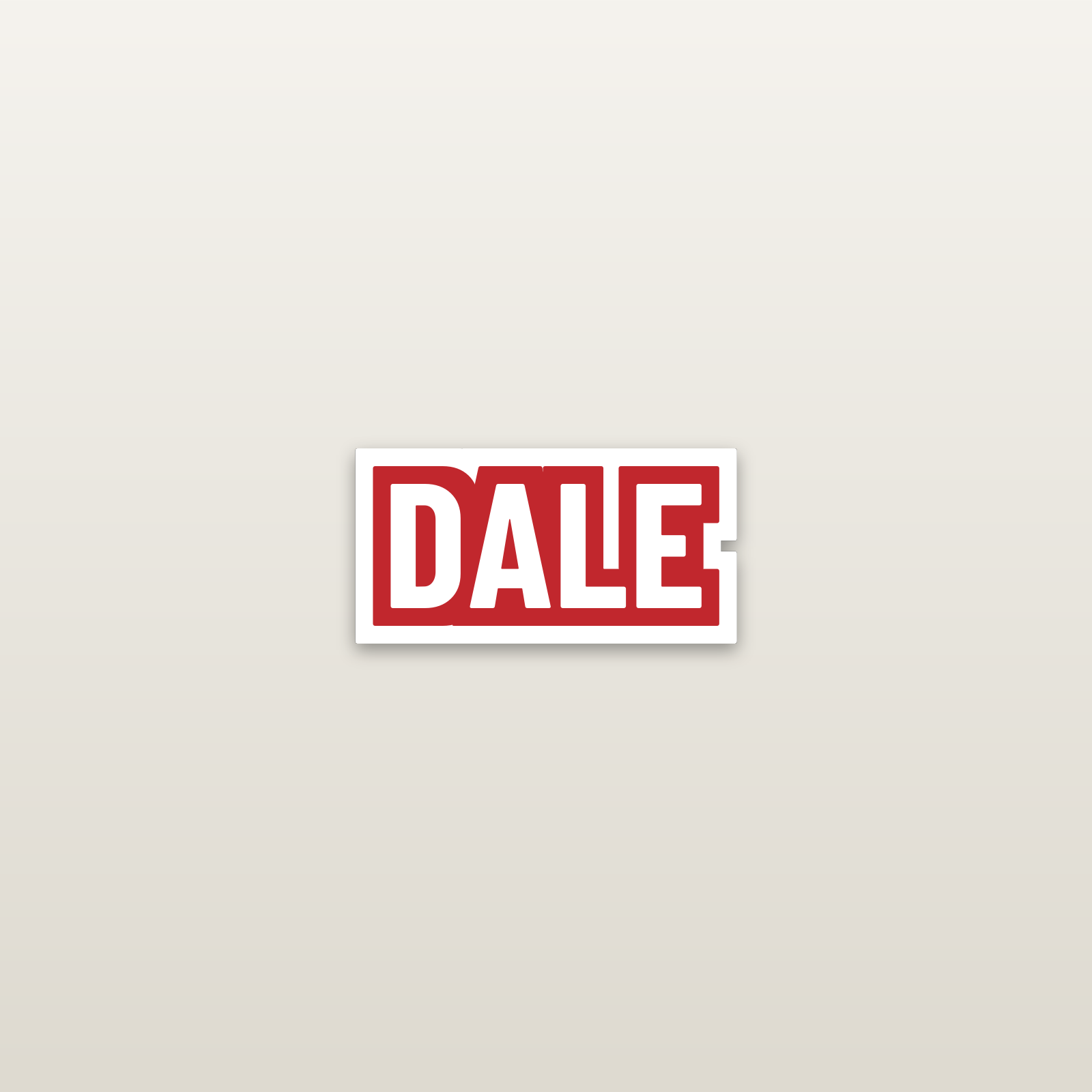 Dale Hard Hat Decal - hard hat decal
