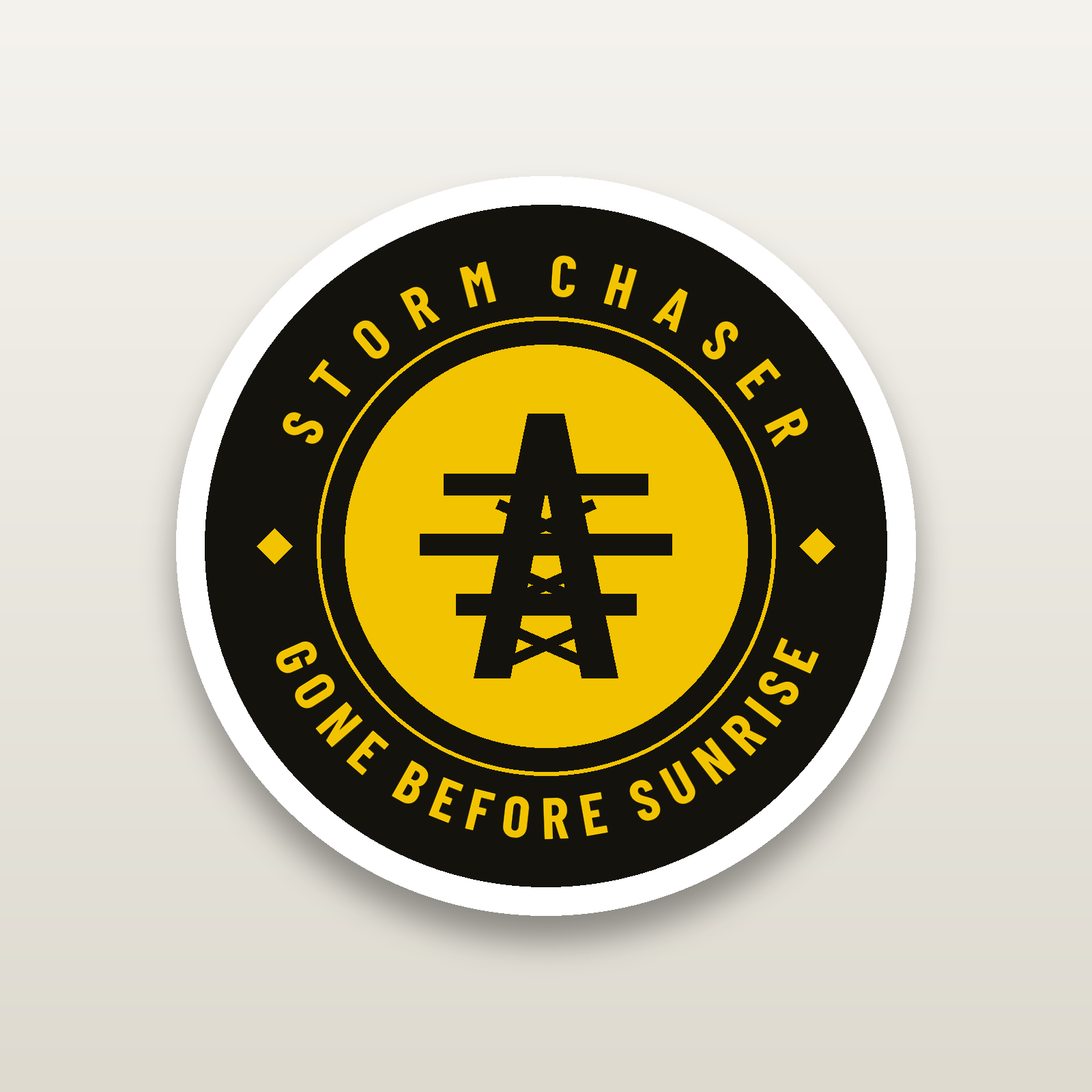 Storm Chaser Decal - hard hat decal