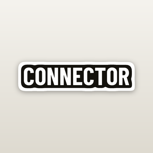 Connector Hard Hat Decal - hard hat decal