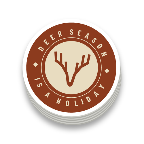 Deer Season Is A Holiday - hard hat decal