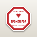 Blue Collar And Spoken For - hard hat decal