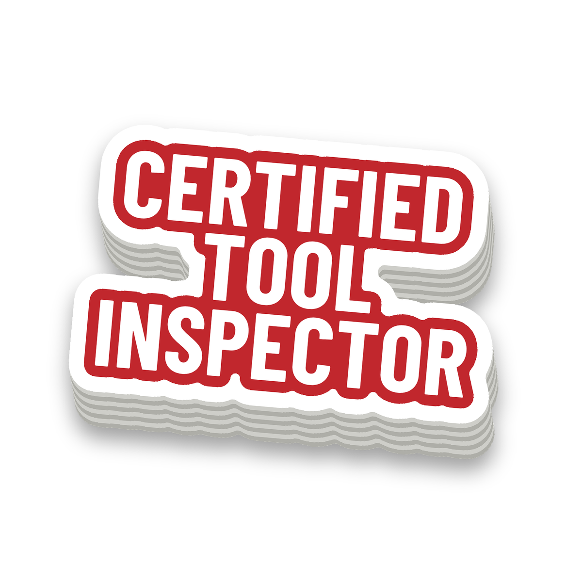 Certified Tool Inspector Decal - hard hat decal