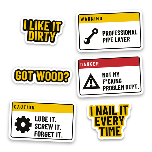 After Hours Kit 6 Decal Pack - hard hat decal