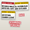 Bilingue Pack - hard hat decal
