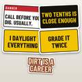 Dirt Crew Trade Pack - hard hat decal