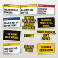 Full Send All 12 Decals - hard hat decal