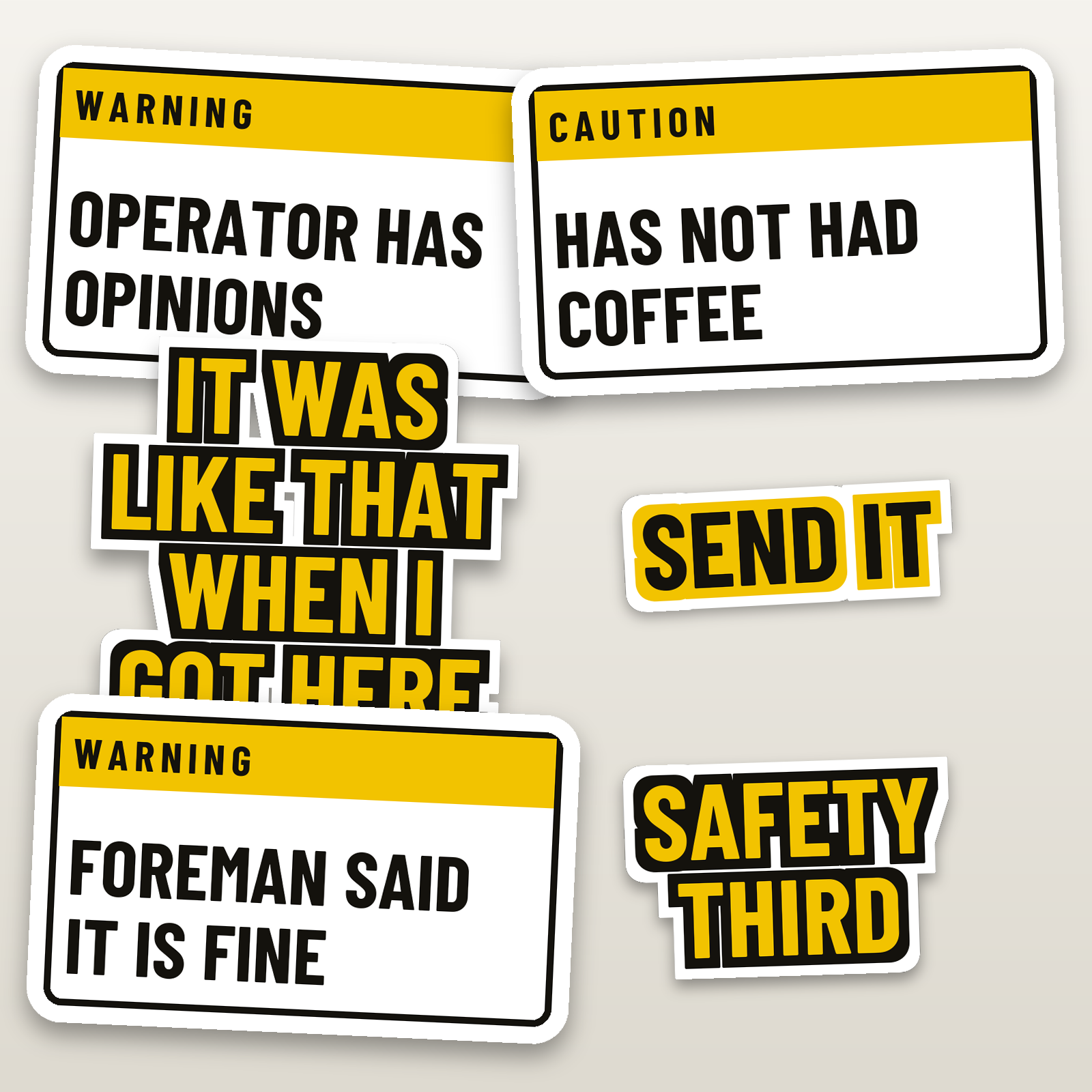 Lid Kit 6 Decal Pack - hard hat decal