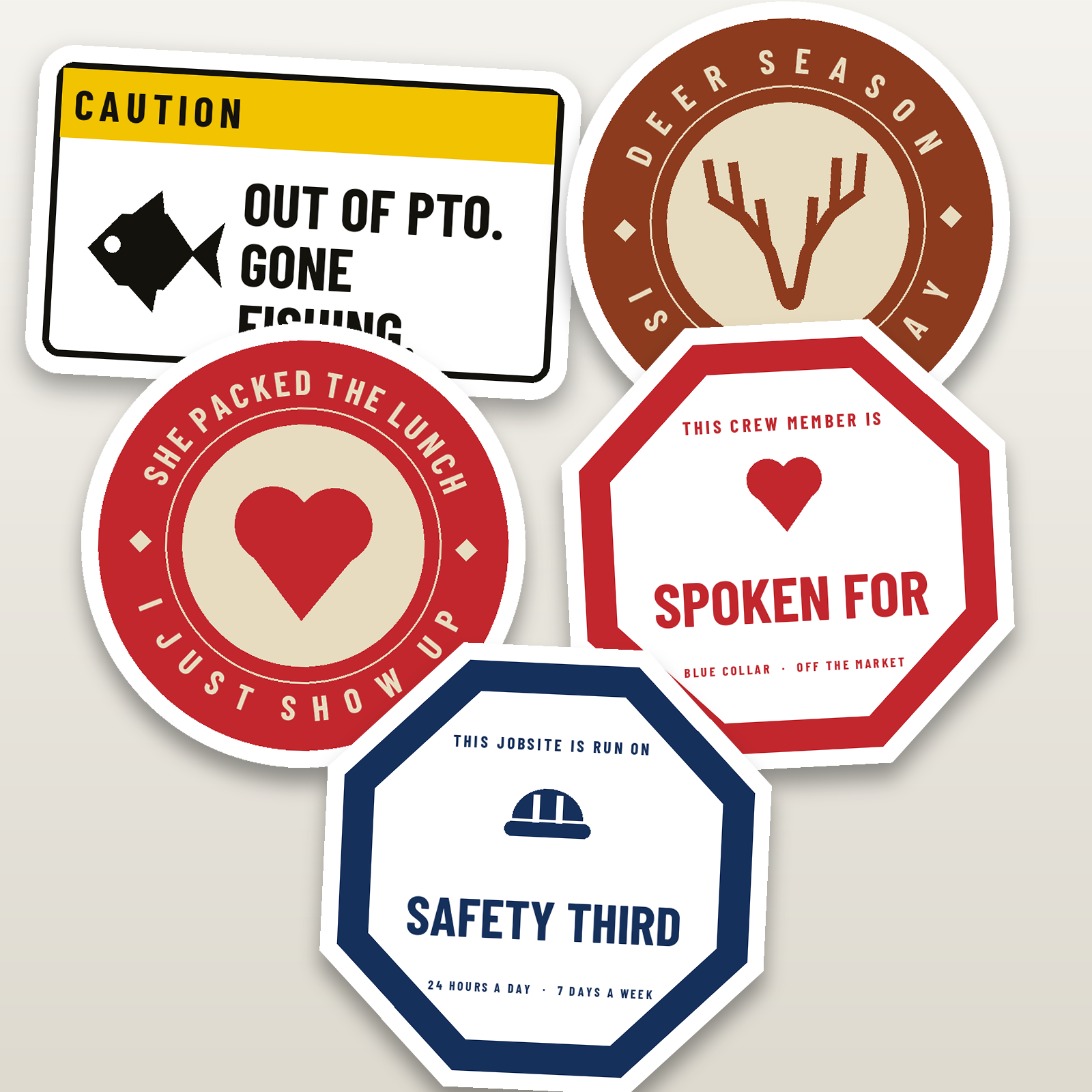 Off The Clock Pack - hard hat decal