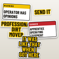 Operator Trade Pack - hard hat decal
