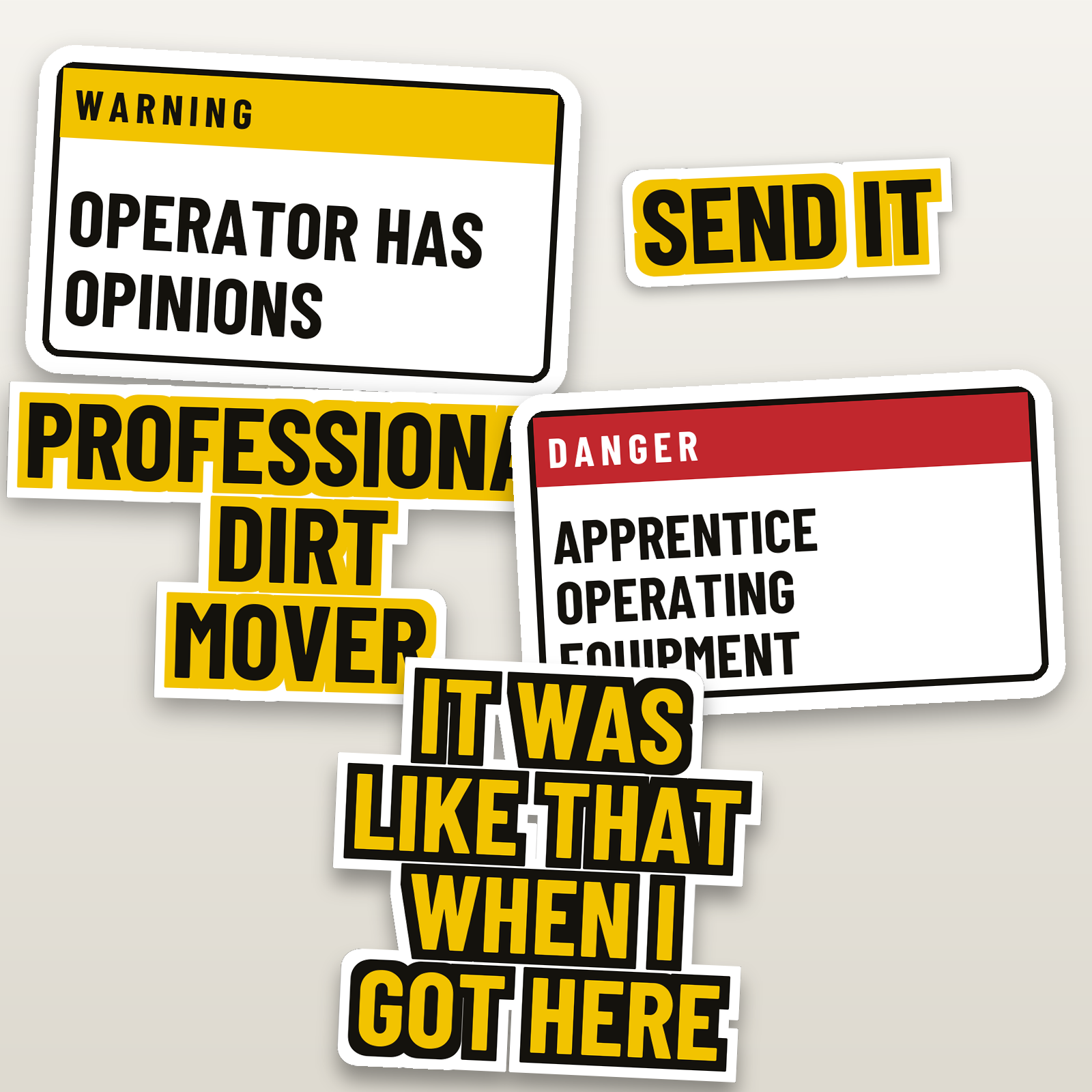 Operator Trade Pack - hard hat decal