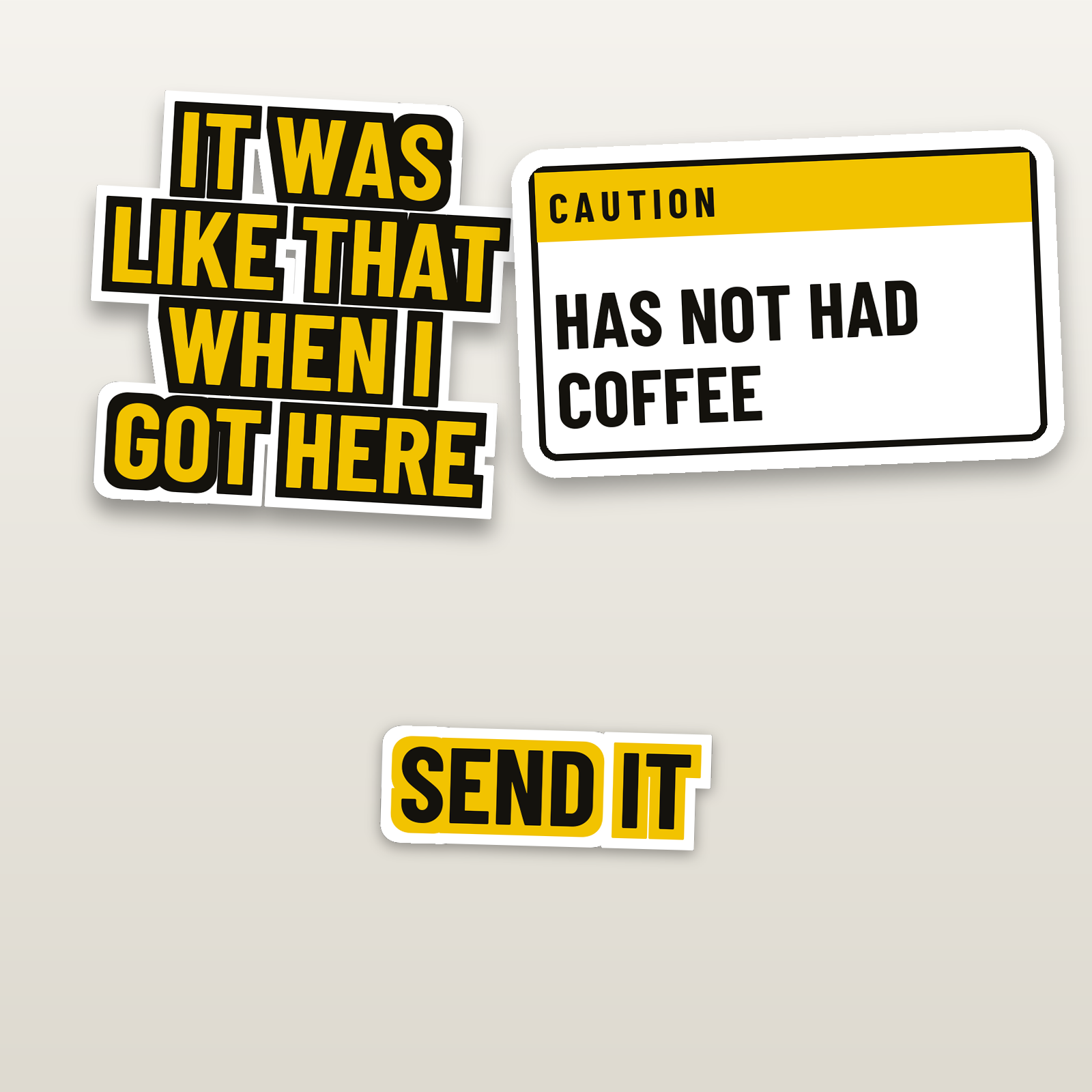Starter Three Pack - hard hat decal