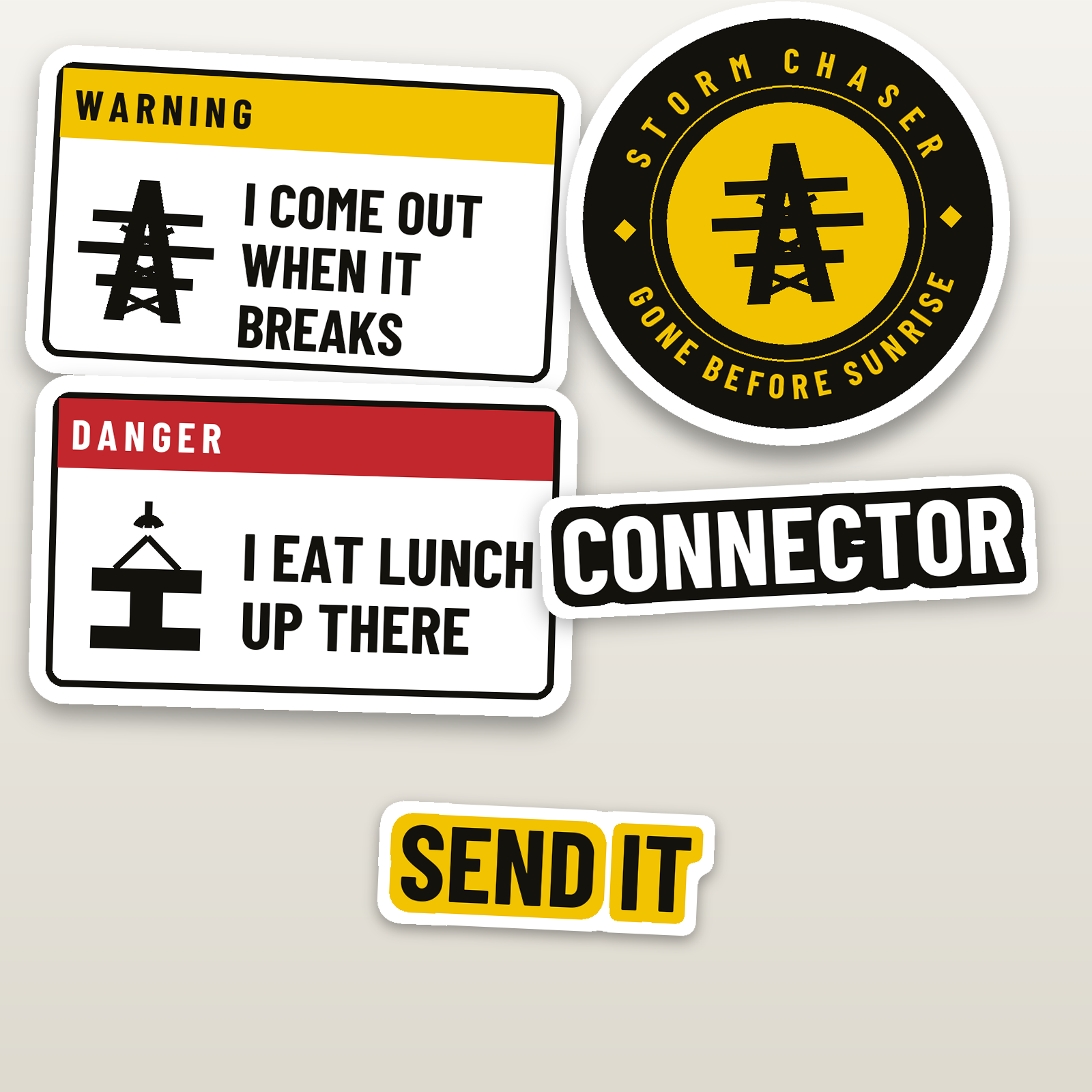Steel And Heights Pack - hard hat decal